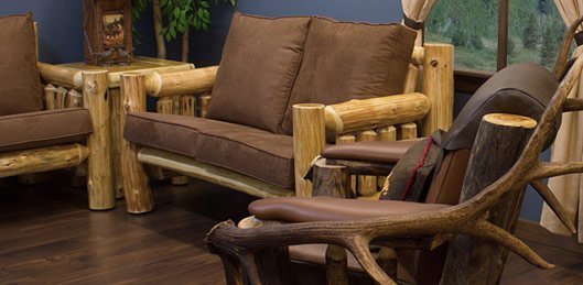 Cedar Log Loveseats And Comfortable Rustic Cedar Loveseats