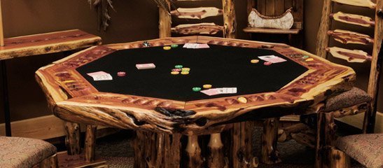 Solid Wood Octagon Poker Table