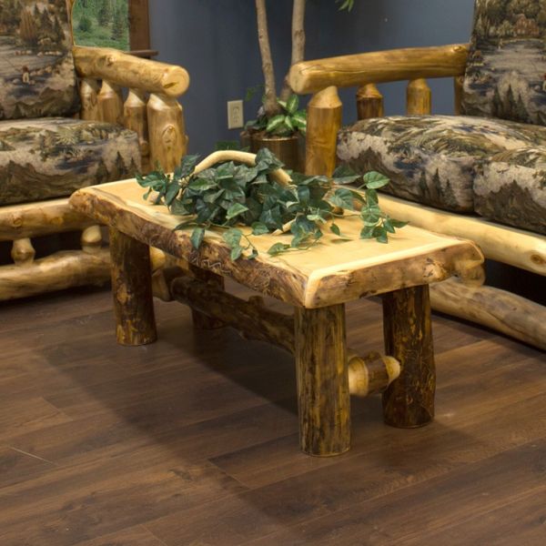 Rustic Hand Led Yellowstone Aspen, Outdoor Log Furniture Ideas