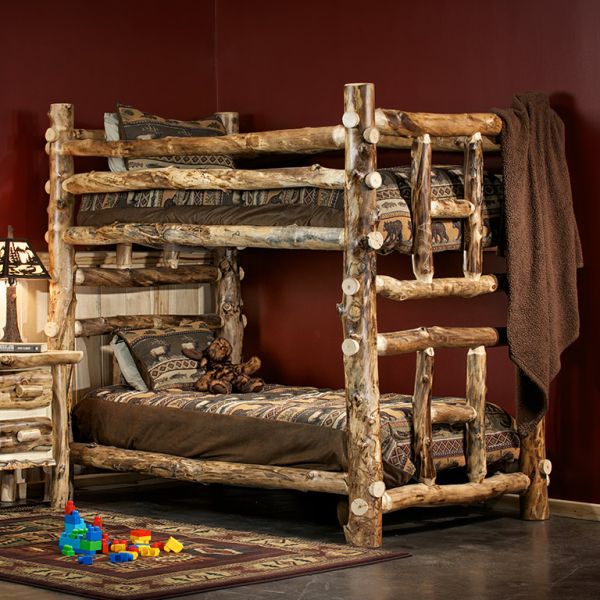 Rustic cabin furniture bunk bed
