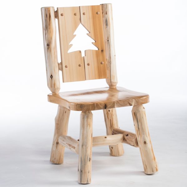 Log Cabin Cedar Dining Chair, Rustic Cabin Dining Chairs