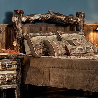 Rustic, Cedar, Log Cabin, Barnwood and Aspen Headboards