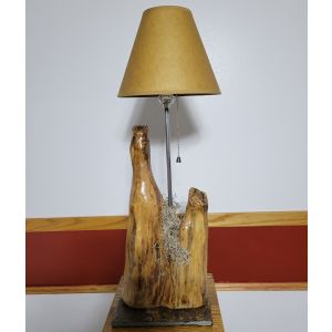 Single Antler Driftwood Rustic Lamp